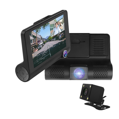 Caméra de tableau de bord pour voiture, 3 en 1, enregistreur vidéo pour voiture, 3 miroirs, 6 verre, ouverture, enregistreur vidéo DVR, HD 1080P ► Photo 1/6