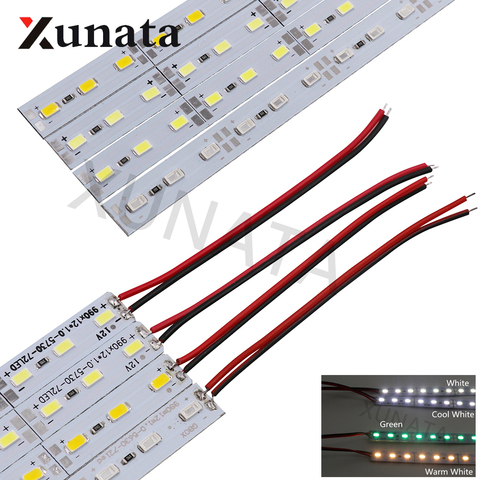 5 pcs/10 pcs/20 pcs 50 cm Led Bande Lumière DC12V/24 v LED Bar Lumières blanc froid/blanc Chaud 5630 5730 LED Dur Bande ► Photo 1/6