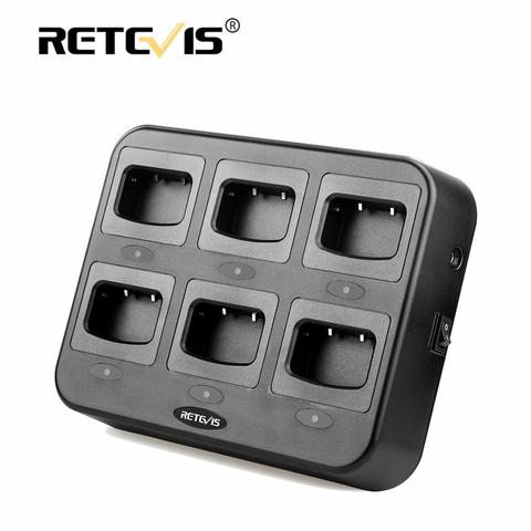 Retevis RTC777 Six-Façon Chargeur Protection De Sécurité Multiples Pour Retevis H777 H-777 Pour Baofeng 888 s bf-888S Talkie Walkie chargeurs ► Photo 1/6