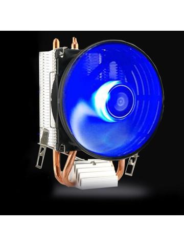 Refroidisseur de processeur Master 2 ventilateur de caloducs en cuivre pur avec système de refroidissement à lumière bleue B95C ► Photo 1/6