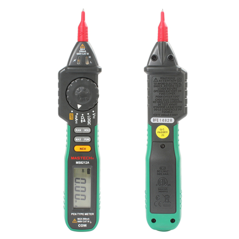 Mastech – multimètre numérique MS8212A de Type stylo, testeur de tension cc/ca, logique de continuité Diode, Vol sans Contact ► Photo 1/6