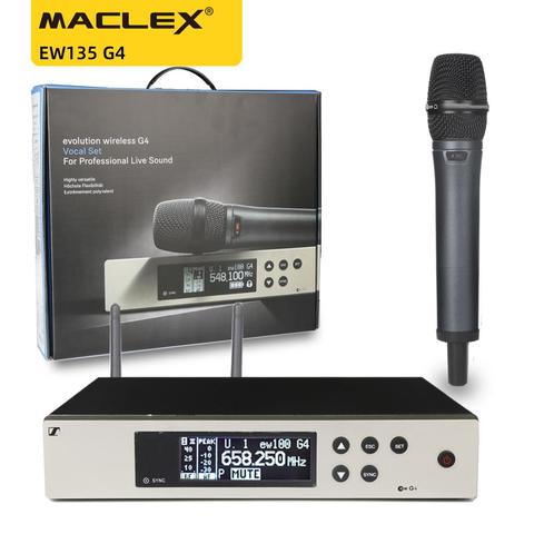 EW135G4 EW100G4 EW 100 G4 système de microphone sans fil avec E835S microphone tenu dans la main professionnel UHF microphone EW 135 G4 ► Photo 1/6