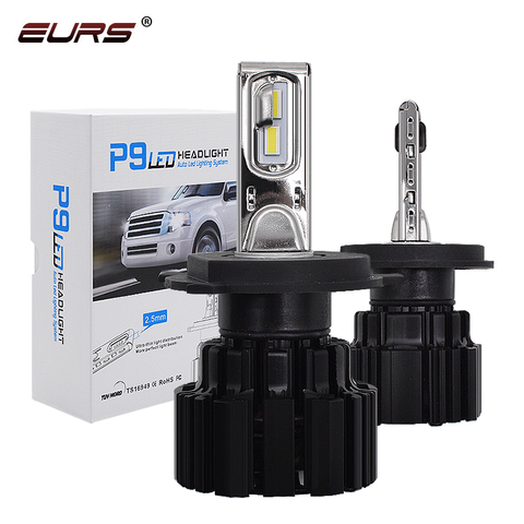 EURS P9 LED H4 H7 LED Voiture Phare Ampoule 100W Salut/Lo Faisceau H11 H8 H9 HB4 Auto PHARE LED H13 Antibrouillard D2S D4S CACHÉ AMPOULE 13600LM ► Photo 1/6