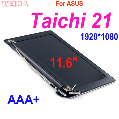 Écran tactile LCD de remplacement 11.6 pouces pour ASUS Taichi 21, 1920x1080, boîtier A B, assemblage avec cadre supérieur w, pièce de réparation ► Photo 1/6