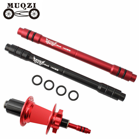 MUQZI vélo à travers l'axe à dégagement rapide adaptateur 12mm à 9 135mm vtt route vélo roue arrière moyeu arbre 7075 aluminium Qr adaptateur ► Photo 1/6