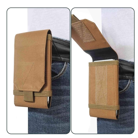 Étui tactique pour téléphone portable, pochette de ceinture militaire Molle pour iPhone Xs Max iPhone 8 Plus Galaxy Note 9 S10 Plus ► Photo 1/6