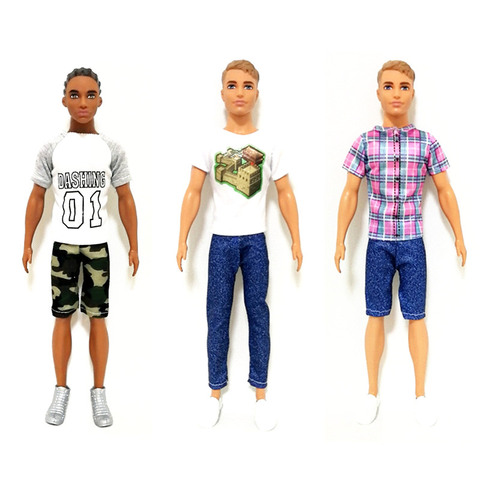 Ken le petit ami, ensemble de vêtements faits à la main pour Barbie BJD, accessoires pour poupée, maison de jeu, Dressing, jouets pour enfants ► Photo 1/6