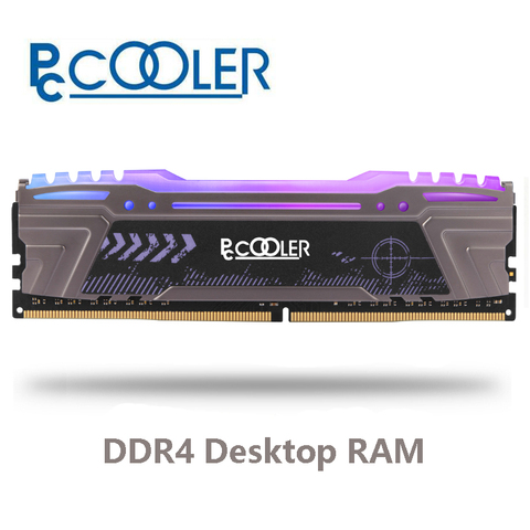 Pccooler 8GB 16gb PC mémoire RAM Module de mémoire ordinateur de bureau DDR4 PC4 8g 16g 2666Mhz 3000mHZ 3200Mhz DIMM 3000 3200 rvb ► Photo 1/6