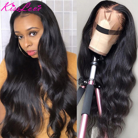 Perruques Lace Front wig Body Wave brésiliennes Remy | Cheveux naturels, 13x4 13x6, pre-plucked, avec Baby Hair, perruque lace wig, pour femmes ► Photo 1/6