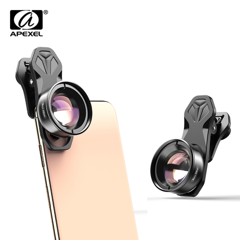 APEXEL HD optique caméra téléphone lentille 100mm macro lentille super macro objectifs pour iphone xs max Samsung s9 tous les smartphones ► Photo 1/6