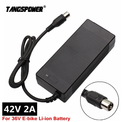 42V 2A chargeur vélo électrique chargeur de batterie au lithium pour 36V e-bike li-ion batterie pack chargeur de scooter électrique connecteur RCA ► Photo 1/6