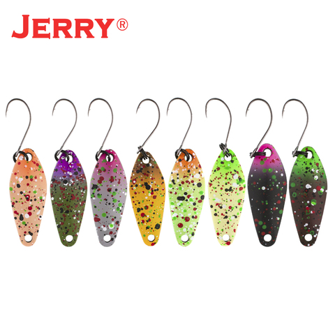 Jerry Draco zone truite cuillère en métal pêche leurre Kit Micro Wobbler Spinner appât ensemble 2.5g 4.5g perche basse paillettes matériel de pêche ► Photo 1/6