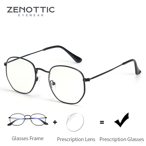 ZENOTTIC – lunettes progressives sur Prescription, montures carrées, pour femmes et hommes, myopie optique, Anti lumière bleue, lunettes photochromiques ► Photo 1/6