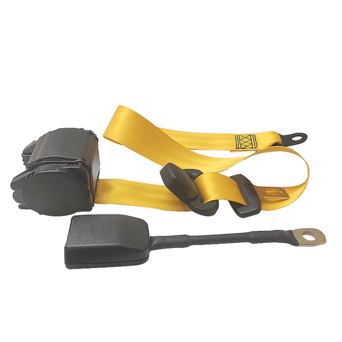 Ceinture de sécurité rétractable réglable en 3 points, rouge, jaune, bleu, sangles de sécurité pour voiture, verrouillage d'urgence, nouveau, 2022 ► Photo 1/6