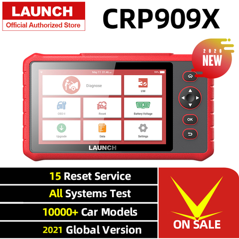 LAUNCH – X431 CRP909X outil de Diagnostic automobile, Scanner automatique pour tout système PK MK808, câble OBD2, Original ► Photo 1/6