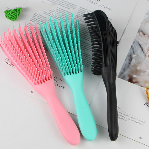 Ajuster la brosse à cheveux cuir chevelu Massage peigne femmes démêler brosse à cheveux peigne de soins de santé peigne pour Salon de coiffure ► Photo 1/3