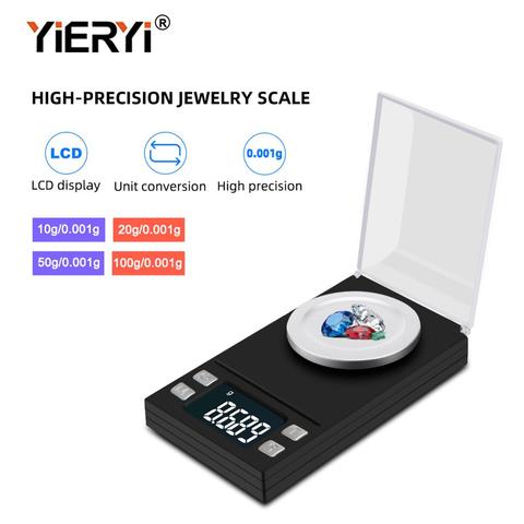 Yieryi – balance électronique numérique LCD 100g/50g/20g/10g, balance Portable pour bijoux, herbes médicinales, poids de laboratoire en milligramme ► Photo 1/6