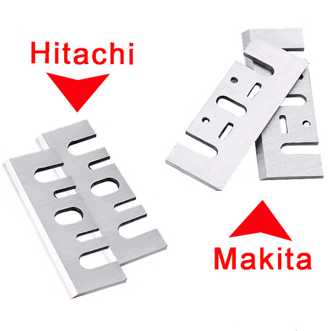 Makita/Hitachi – lames de couteau de raboteuse électrique HSS, outils pour le travail du bois, 3-1/4 pouces 82x29x3mm (2 ensembles/4 pièces) ► Photo 1/3