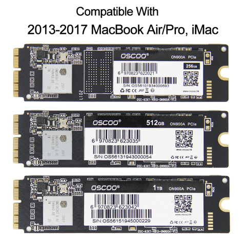 Disque dur SSD, avec capacité de 256 go, 512 go, 2014 go, 1 to, pour Macbook Air A1465, A1466, A1502, A1398, 2015, 2017 ► Photo 1/6
