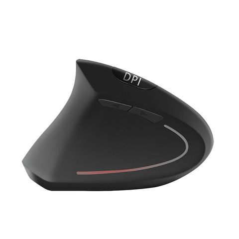 Souris de jeu verticale ergonomique sans fil, Rechargeable, 1600 Dpi, pour gaucher/droitier, pour ordinateur PC et portable, cinq générations ► Photo 1/6