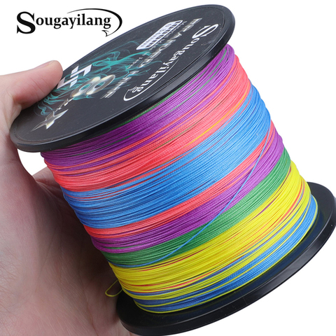 Sougayilang 8x + x 9 brins tressé PE ligne de pêche 300M 500M 1000M forte ligne de pêche Multifilament Durable ligne de pêche Pesca ► Photo 1/6