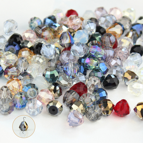 9mm goutte perles autrichiennes perles de cristal de verre coloré goutte d'eau perle pour boucle d'oreille fabrication de bijoux bricolage à la main SJZ14 ► Photo 1/6