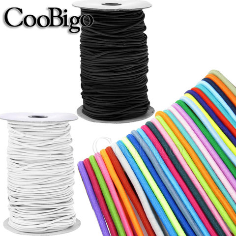 Bande élastique ronde colorée, 10 mètres, 1mm 2mm 3mm, corde élastique, ligne, accessoires de couture pour bricolage ► Photo 1/6