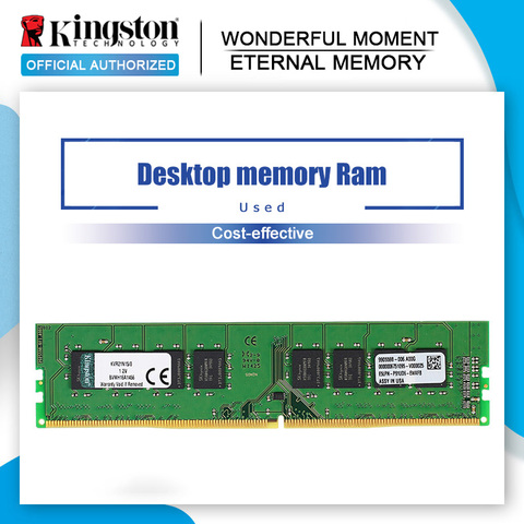 Utilisé Kingston DDR4 4G 8G 2133MHz 8 GO 4 GB 8 gb 1.2V PC4-21300 CL15 288pin Ordinateur De Bureau De Mémoire DIMM RAM ► Photo 1/3