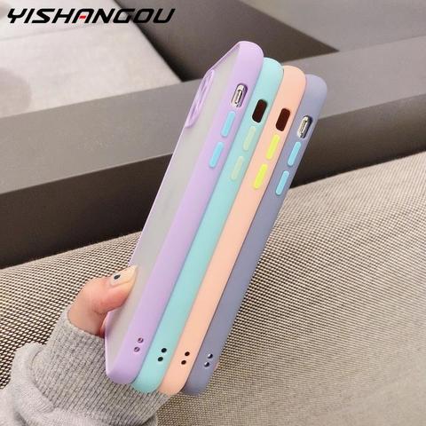 Coque de protection antichoc mate pour Xiaomi, compatible avec Poco X3, NFC, M3, Mi 10T Pro, 10 Lite, 11, Redmi Note 9T, 9, 8 Pro, 9s ► Photo 1/6