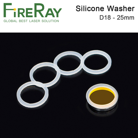 FireRay 5 pièces Silicone rondelle 19.05 20 25mm pour CO2 Laser lentille de mise au point miroirs utiliser CO2 Laser découpeuse ► Photo 1/6