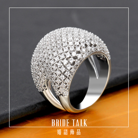 Bague de mariée en zircone cubique, bijoux de marque de luxe pour femmes, anneaux de mariage romantiques, cadeau idéal ► Photo 1/6