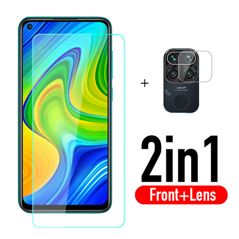 Protecteur d'objectif d'appareil photo pour xiaomi redmi note 9, film en verre de sécurité ► Photo 1/6