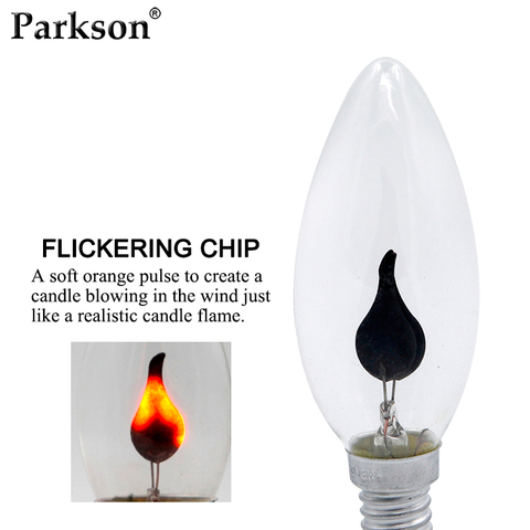 Vintage E14 E27 Led ampoule Edison scintillement flamme ampoules Led en forme de bougie feu éclairage 3W AC220V lampe économiseuse d'énergie pour la décoration intérieure ► Photo 1/6