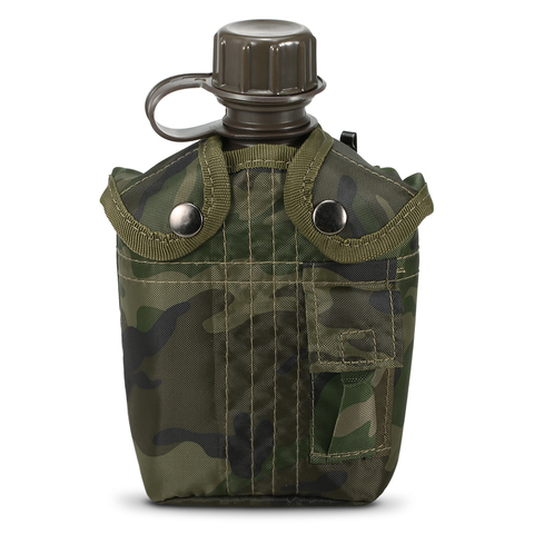 Bouteille de cantine militaire 1l, pour l'extérieur, Camping, randonnée, sac à dos, bouteille d'eau de survie, bouilloire avec couvercle, 2022 ► Photo 1/6