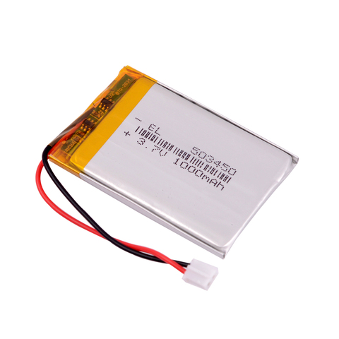 3.7V 1000mAh 503450 JST PH2.0 2pin Lithium polymère LiPo remplacer la batterie pour PlayStation or casque ► Photo 1/6