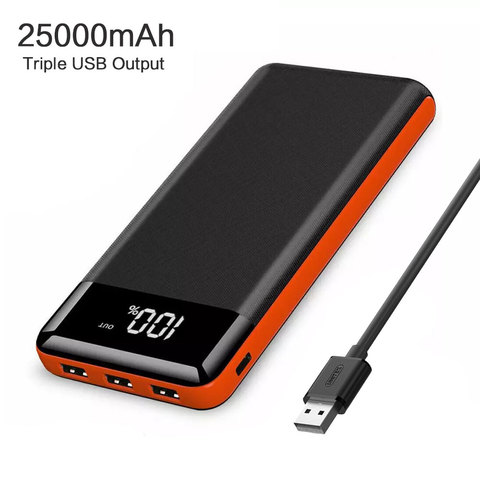 Chargeur de batterie externe haute capacité 25000mAh, Power Bank, pour iPhone X Xr Xs max 11 12 Pro Samsung Huawei P30 Mate30p ► Photo 1/6