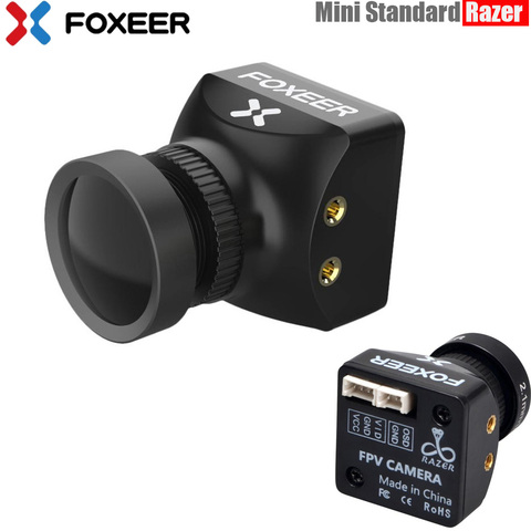 Foxeer Razer Mini HD 5MP 2.1mm M12 objectif 1200TVL Standard FPV caméra 4:3/16:9 NTSC/PAL commutable 4ms caméra de latence ► Photo 1/6