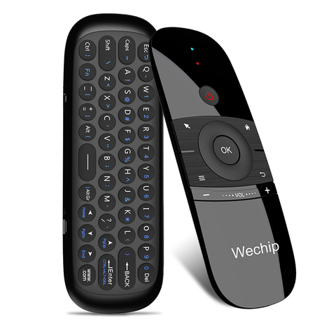 Wechip W1 2.4G Air souris sans fil clavier télécommande infrarouge apprentissage à distance 6 axes pour Smart TV Android TV BOX ordinateur portable ► Photo 1/6