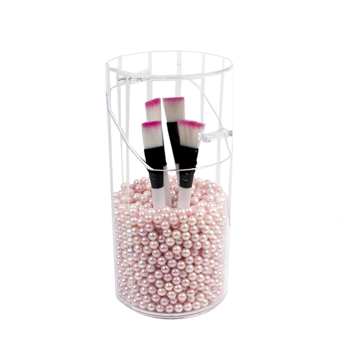 Boîte de rangement en acrylique pour pinceaux de maquillage, boîte transparente pour organiser les perles et les brosses cosmétiques, vente séparée ► Photo 1/6