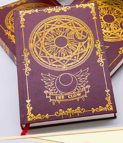 Sakura cahier Captor Sakura CERBERUS Clow balance motif étoile magique cahier voyage Journal Journal intime livre Anime dessin animé cadeau ► Photo 1/6