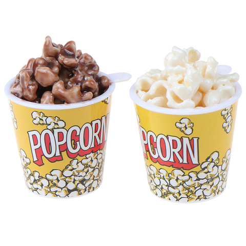 1Pc 1:6 maison de poupée Miniature un seau de pop-corn jouet semblant jouer cuisine jouets livraison aléatoire ► Photo 1/6