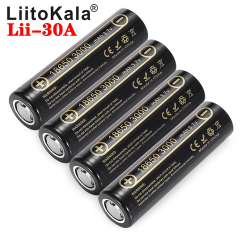 LiitoKala Lii-30A 18650 18650 3000mah haute puissance décharge batterie Rechargeable puissance haute décharge, 30A grand courant ► Photo 1/6