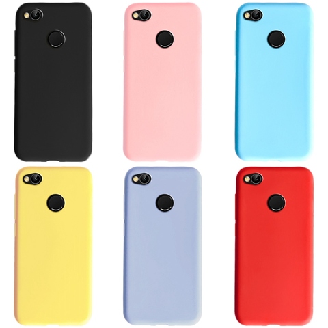 Pour Xiaomi Redmi 4X étui en Silicone couleur bonbon antichoc protection arrière téléphone souple étui en TPU pour Xiaomi Redmi 4X couverture ► Photo 1/6