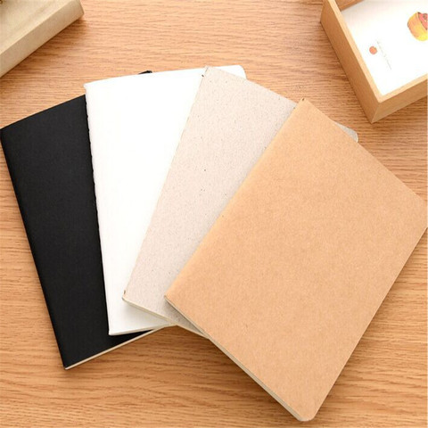 2022 artisanat cahier fournitures de bureau journal intime livre bricolage rétro le papier Kraft blanc bloc-notes croquis livre bloc-notes ► Photo 1/6