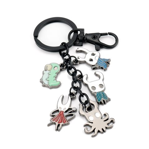 Chevalier creux dessin animé porte-clés pendentifs en métal porte-clés mignon porte-clés bijoux cadeau pour femmes hommes enfants bibelots ► Photo 1/6