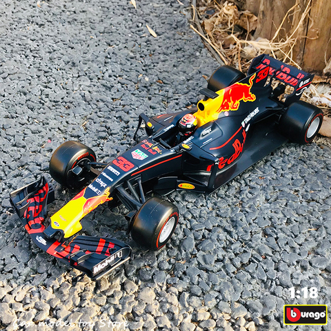 Bburago 1:18 F1 Red Bull RB13 fabricant autorisé simulation alliage voiture modèle artisanat décoration collection jouets outils ► Photo 1/5