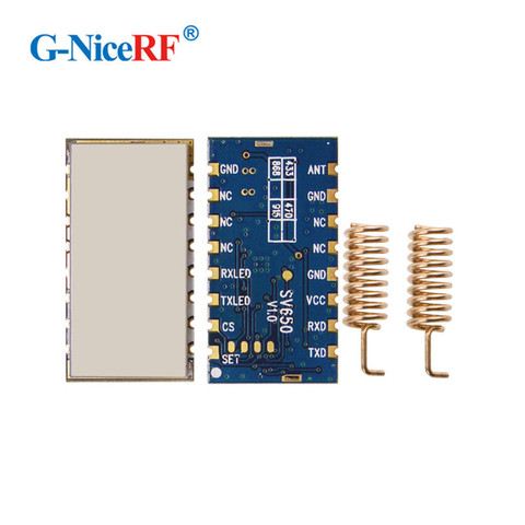 Module radio sans fil SV650, longue portée de 3km, 27dBm, interface TTL/RS485, 868MHz, modem de données, 2 pièces ► Photo 1/1