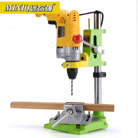 MINIQ BG6116 précision électrique perceuse support puissance outils rotatifs accessoires banc perceuse presse support Base outils de travail du bois ► Photo 1/3