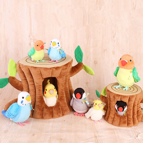 14cm calopsitte jouets en peluche doux vraie vie perruche Lovebird animaux en peluche jouet Budgerigar oiseaux jouets en peluche cadeaux pour les enfants ► Photo 1/6