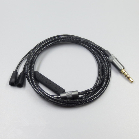 Pour Sennheiser IE8 IE8i IE80 écouteur filaire 3.5mm, câble détachable de remplacement, cordon d'écouteurs, commande en ligne avec micro ► Photo 1/5